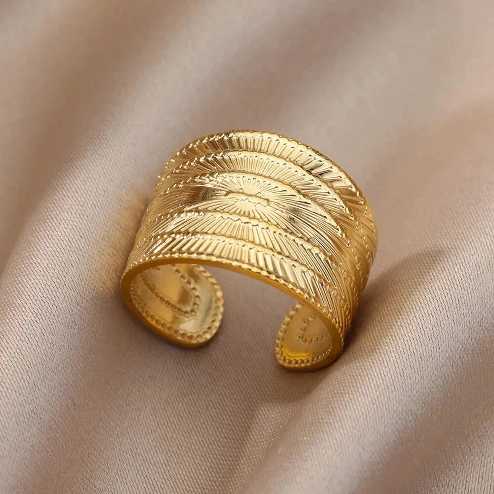 Anello Fascia Larga acciaio regolabile
