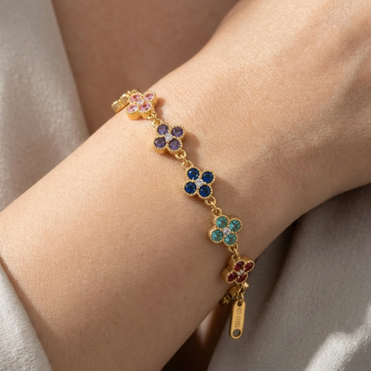 Veylor bracciale fiori colorati