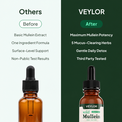 Veylor Mullein Drops compared with basic mullein extracts
