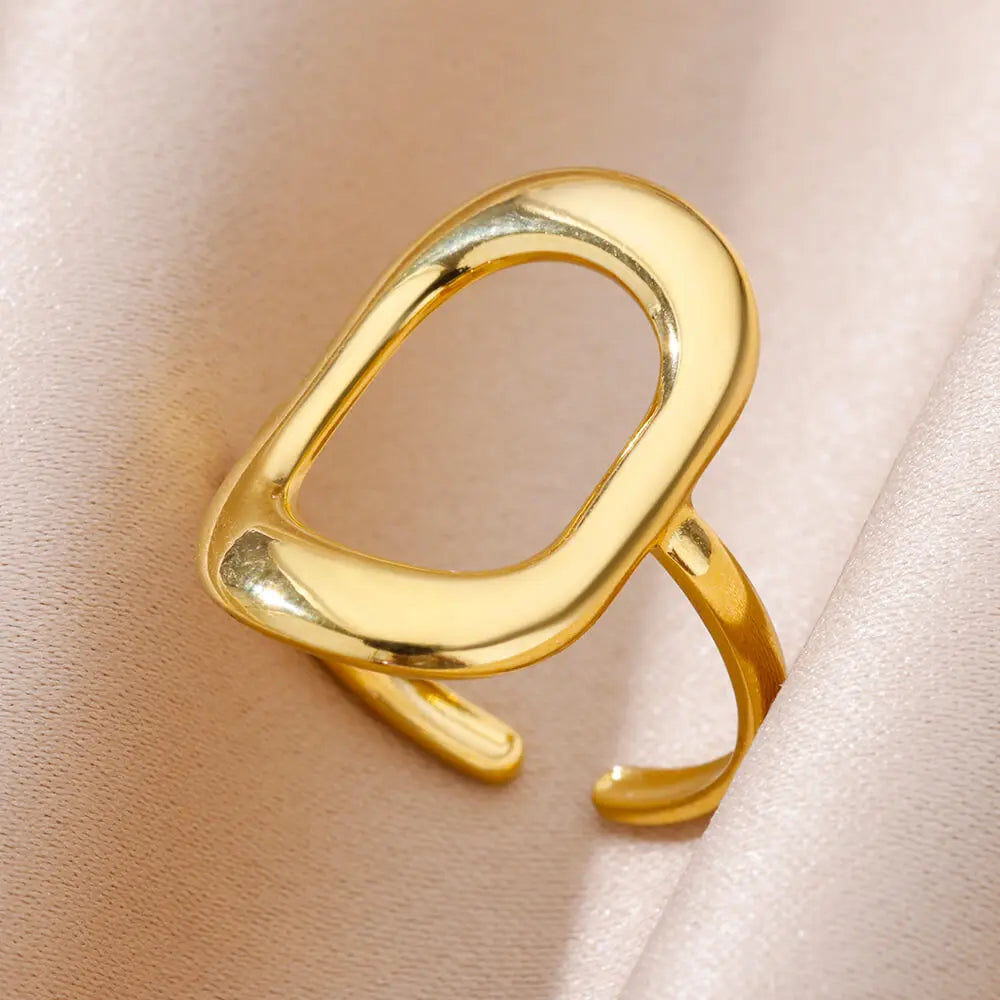Anello Ovale acciaio regolabile