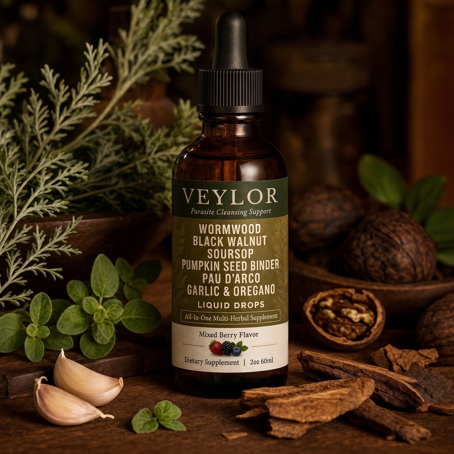 Veylor Deep Cleanse botanical product bottle
