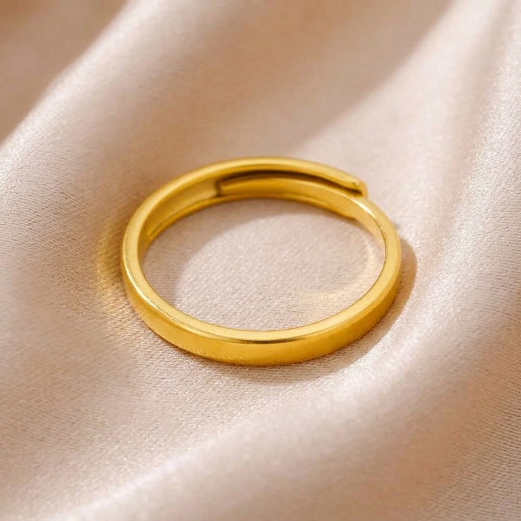 Anello Essenziale acciaio regolabile