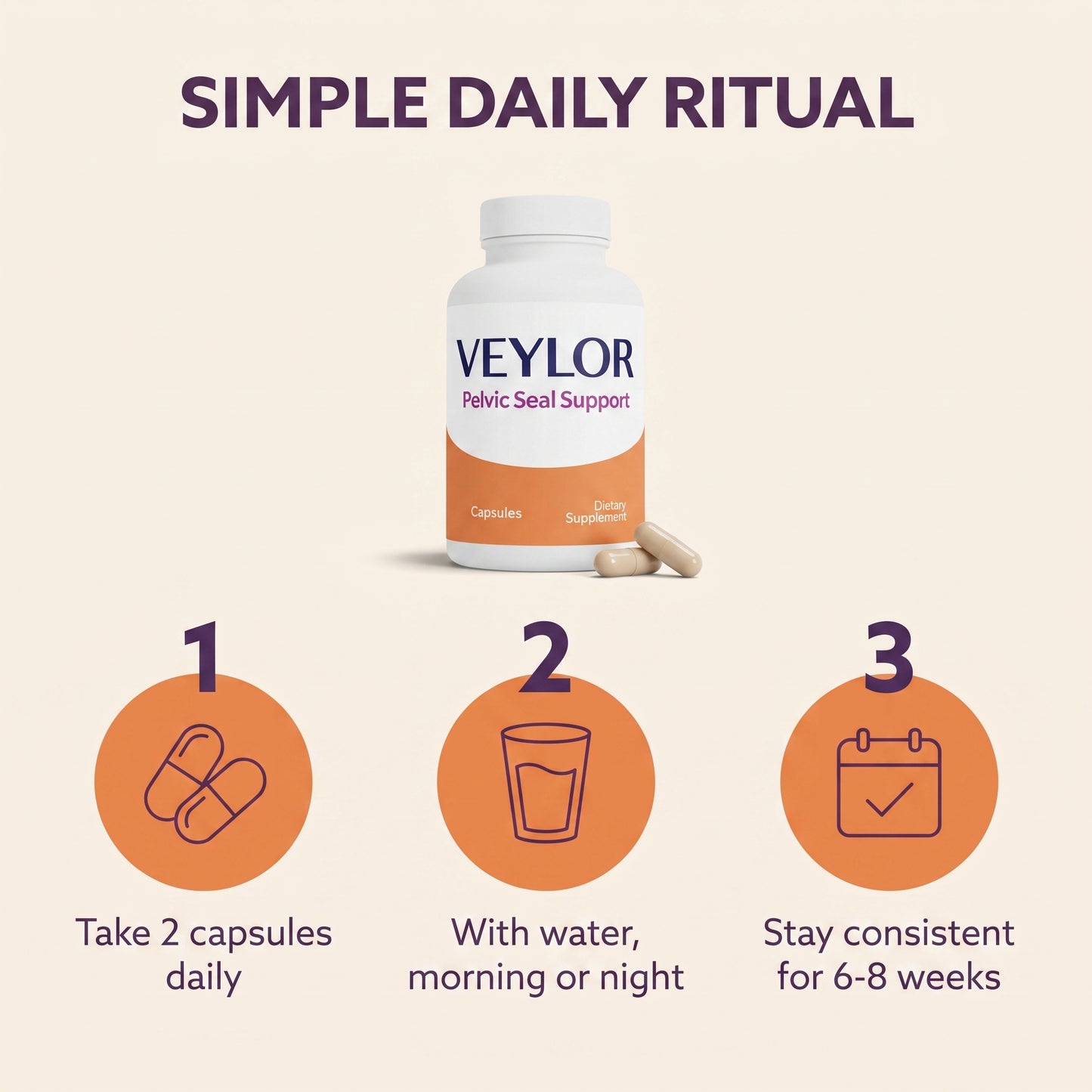 Simple daily ritual: two capsules a day