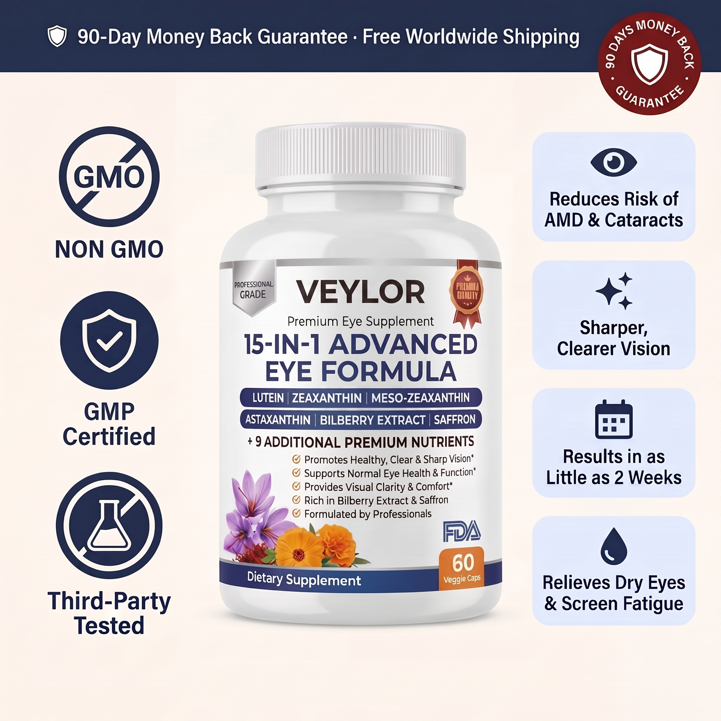 Veylor 15-in-1 Advanced Eye Formula